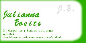 julianna bosits business card